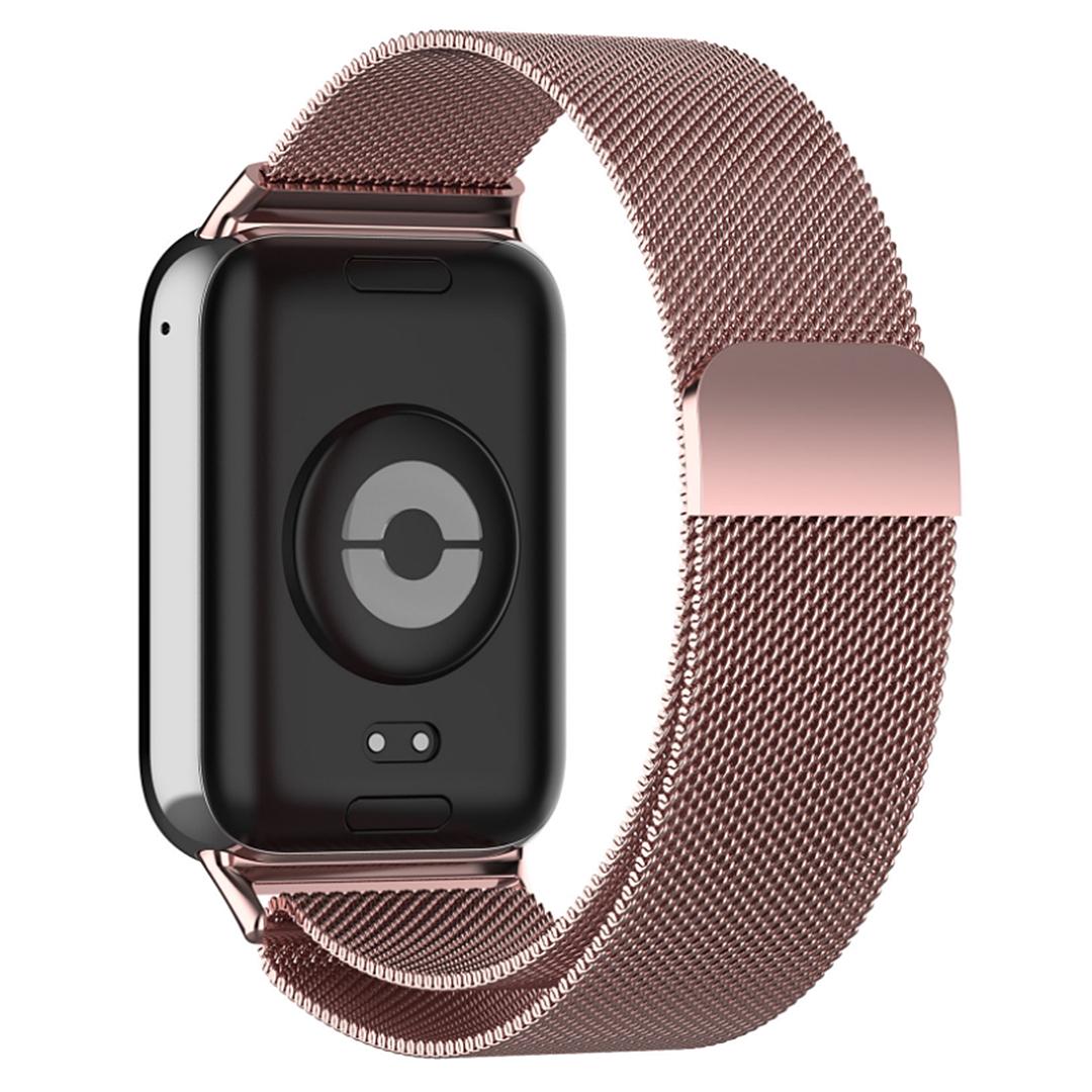 Ремешок металлический Milanese Loop для Xiaomi Smart Band 8 Pro Rose Pink (ECR_8512) - фото 3