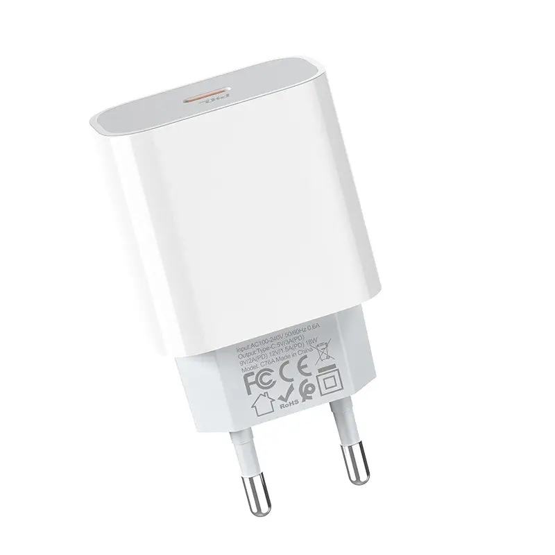 Зарядное устройство сетевое Hoco C76A Plus Speed ​​Source PD20W White - фото 2