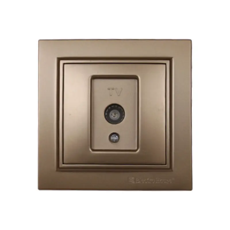 Розетка телевизионная ElectroHouse Enzo IP22 Роскошно золотой (EH-2113-LG) Розетка телевизионная ElectroHouse Enzo IP22 Роскошно золотой (EH-2113-LG)