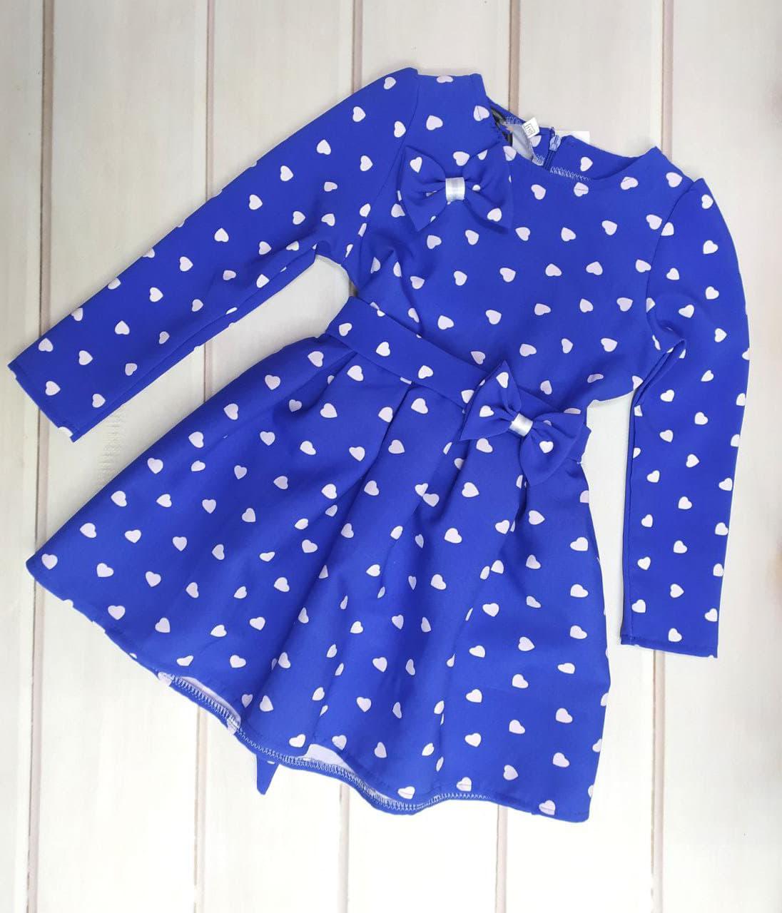 Плаття дитяче Pum Poni Бусенка з сердечком 128 см Синій (013459/128)