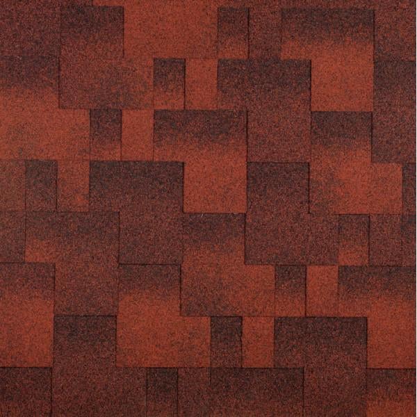 Битумная черепица Aquaizol Акцент ЭКО 3,0 м2 Красный (29636713) - фото 2