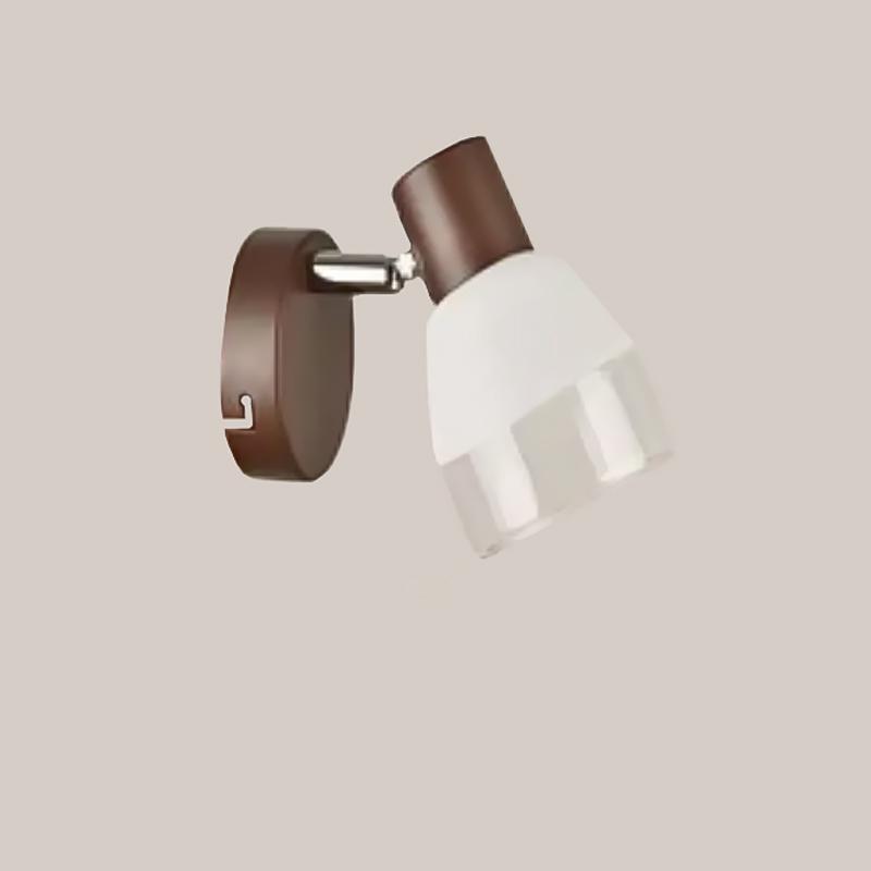 Бра поворотное Light House SH-15402/1 SKFG+CR E14 на одну лампу Коричневый