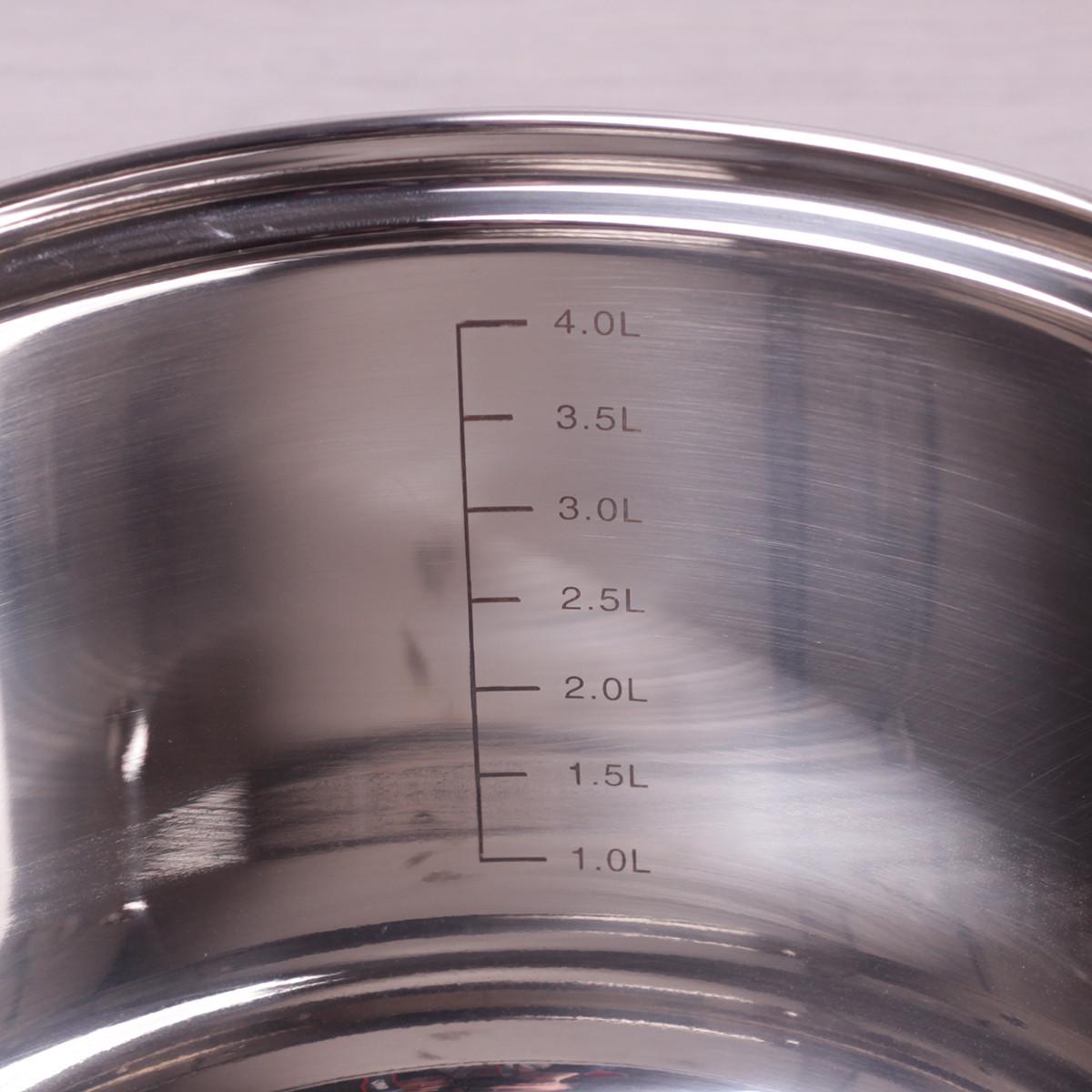 Каструля з кришкою Kamille з нержавіючої сталі 5,1 л (5622) - фото 3 Каструля з кришкою Kamille з нержавіючої сталі 5,1 л (5622) - фото 3