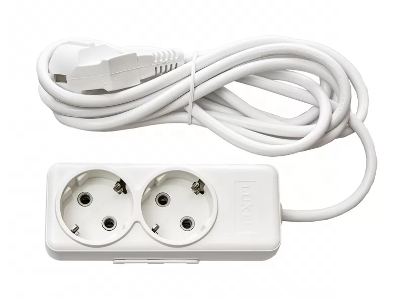 Сетевой удлинитель Luxel AURA 2 розетки с заземлением 3М 16А 7313A (1931)