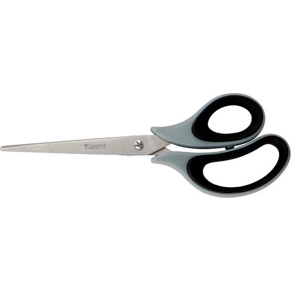 Ножиці офісні Axent Duoton Soft 21 см Сіро-чорний (6102-01-A) Ножиці офісні Axent Duoton Soft 21 см Сіро-чорний (6102-01-A)
