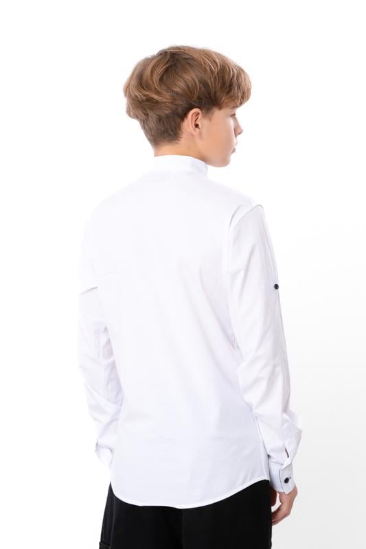 Сорочка класична для хлопчика-підлітка з акцентом Носи Своє р. 16 Білий (15340) - фото 5 Сорочка класична для хлопчика-підлітка з акцентом Носи Своє р. 16 Білий (15340) - фото 5