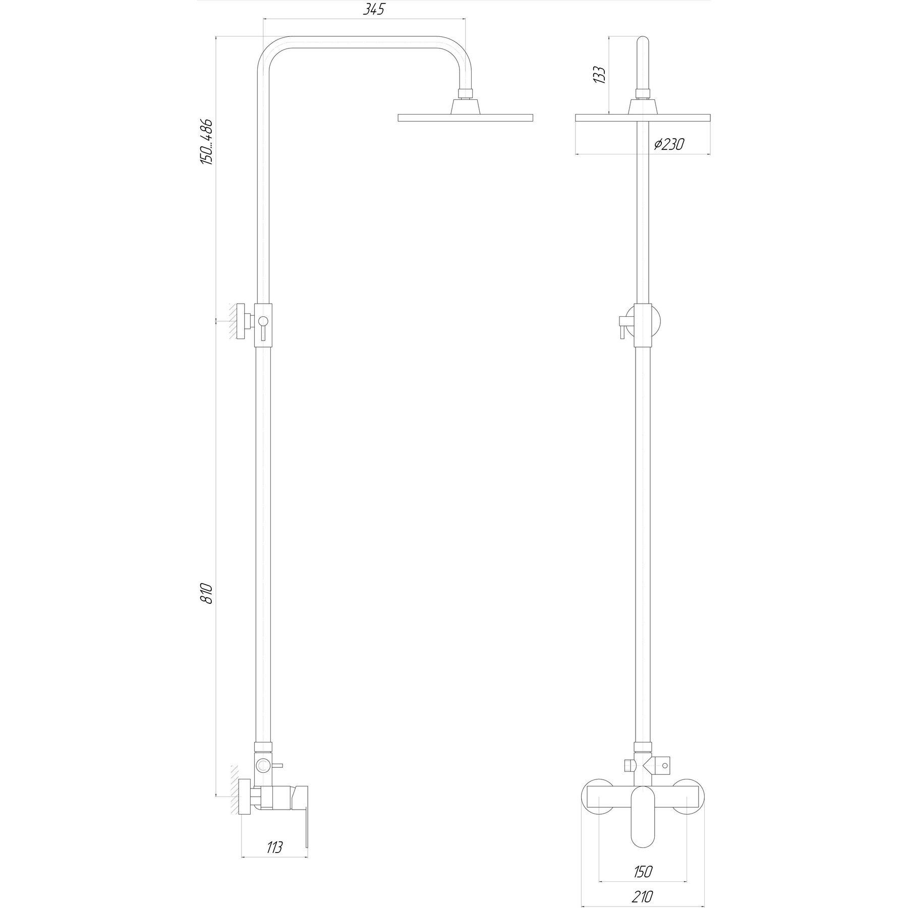 Душова система TOPAZ CAPRI TCA 15702-H43 (000029415) - фото 5