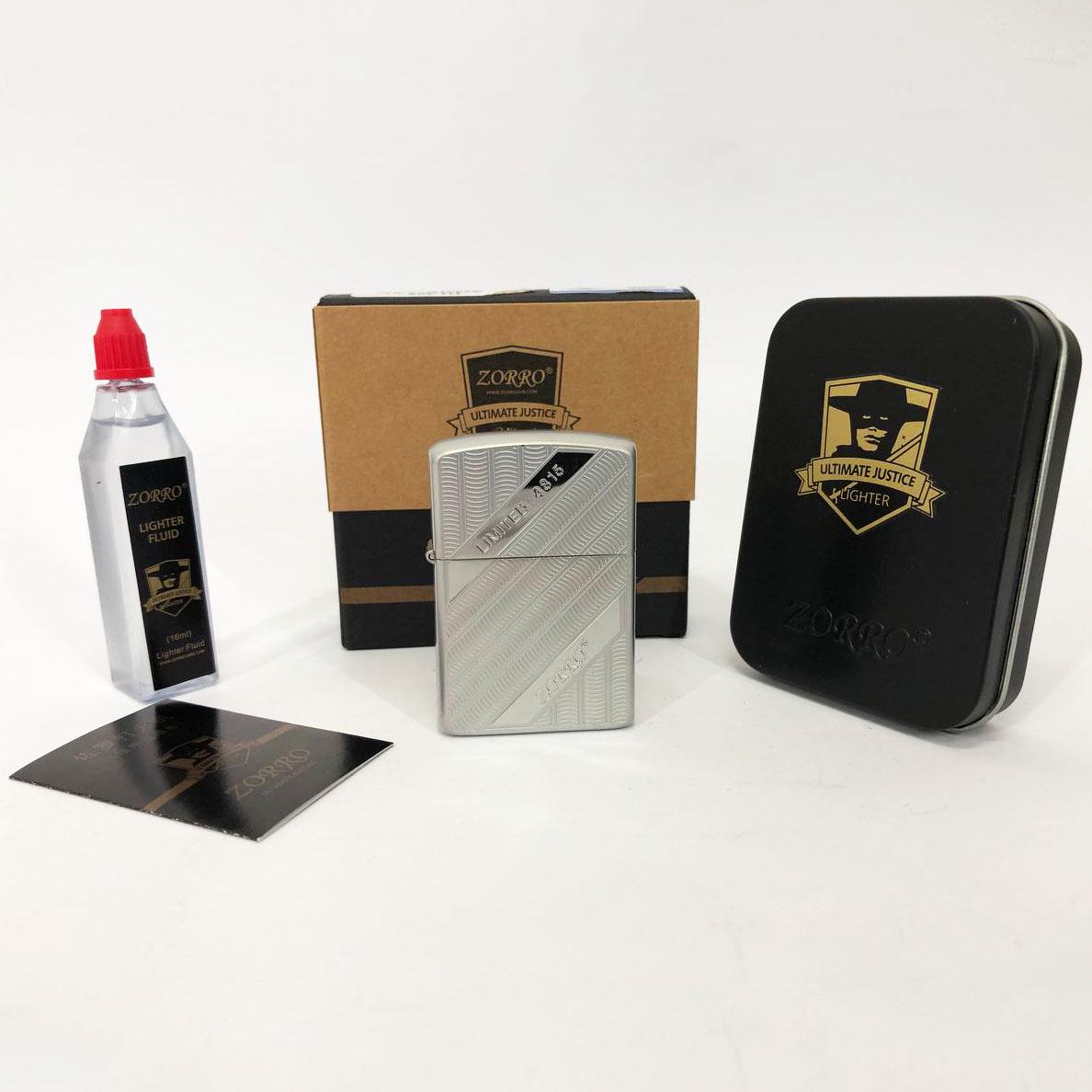 Набор для зажигалки бензиновая Zorro HL-365 Серебро (310880) - фото 5 Набор для зажигалки бензиновая Zorro HL-365 Серебро (310880) - фото 5