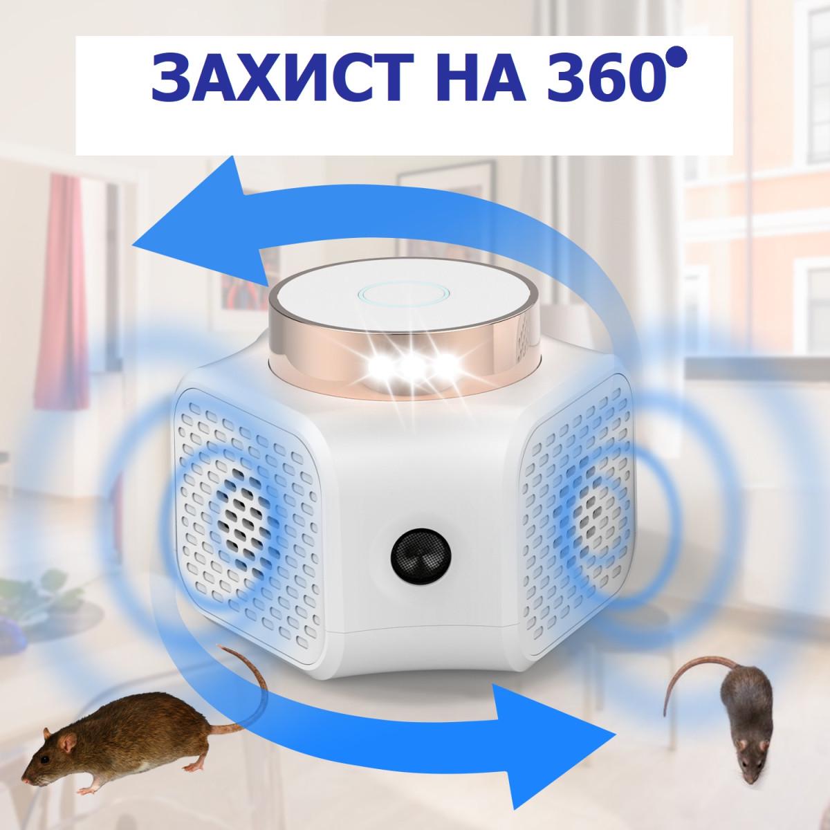 Ультразвуковой отпугиватель мышей/крыс/грызунов и насекомых Ultrasonic  (UR02)