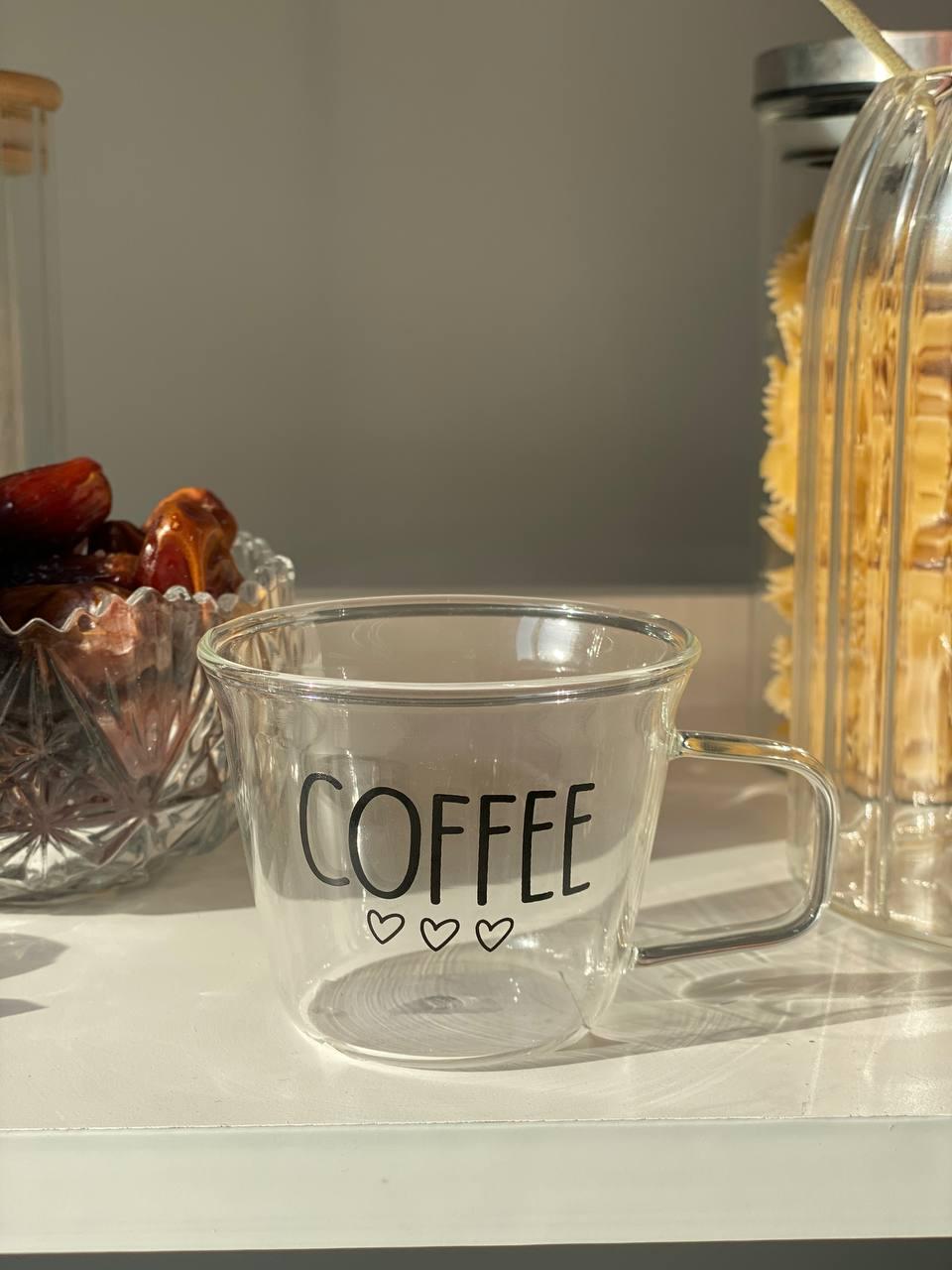 Чашка Olens Coffee скло 150 мл Прозорий (102-803) - фото 1 Чашка Olens Coffee скло 150 мл Прозорий (102-803) - фото 1