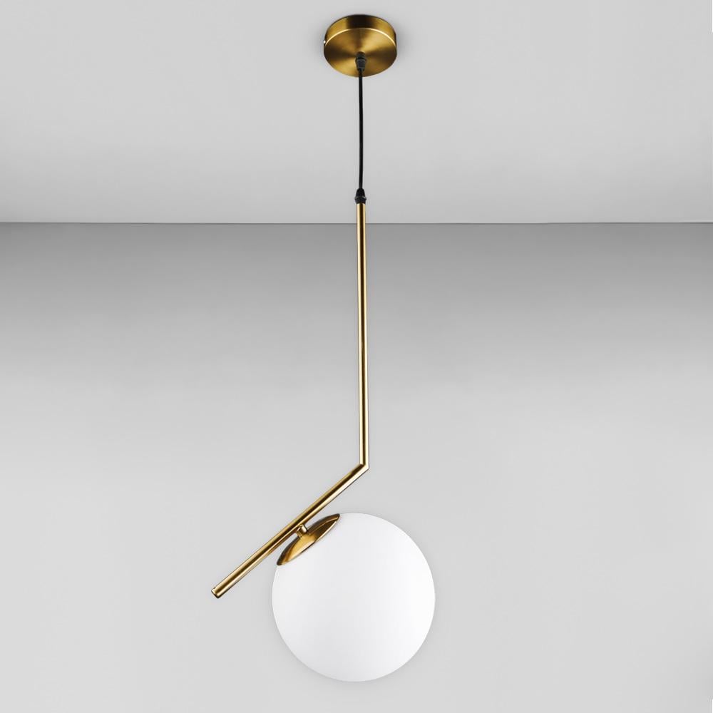 Люстра подвесная шар Light House DL-19109/1 латунь Белый (77880)