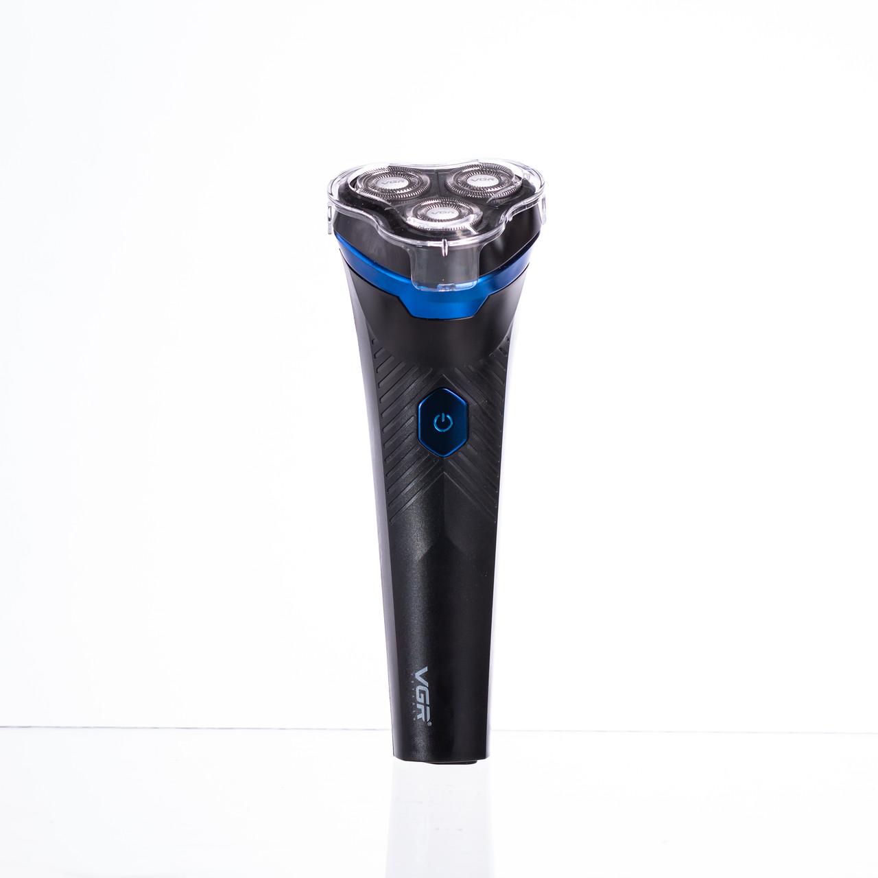 Электробритва для мужчин VGR V-314 роторнаяя для влажного и сухого бритья c дисплеем (7367) - фото 3 Электробритва для мужчин VGR V-314 роторнаяя для влажного и сухого бритья c дисплеем (7367) - фото 3