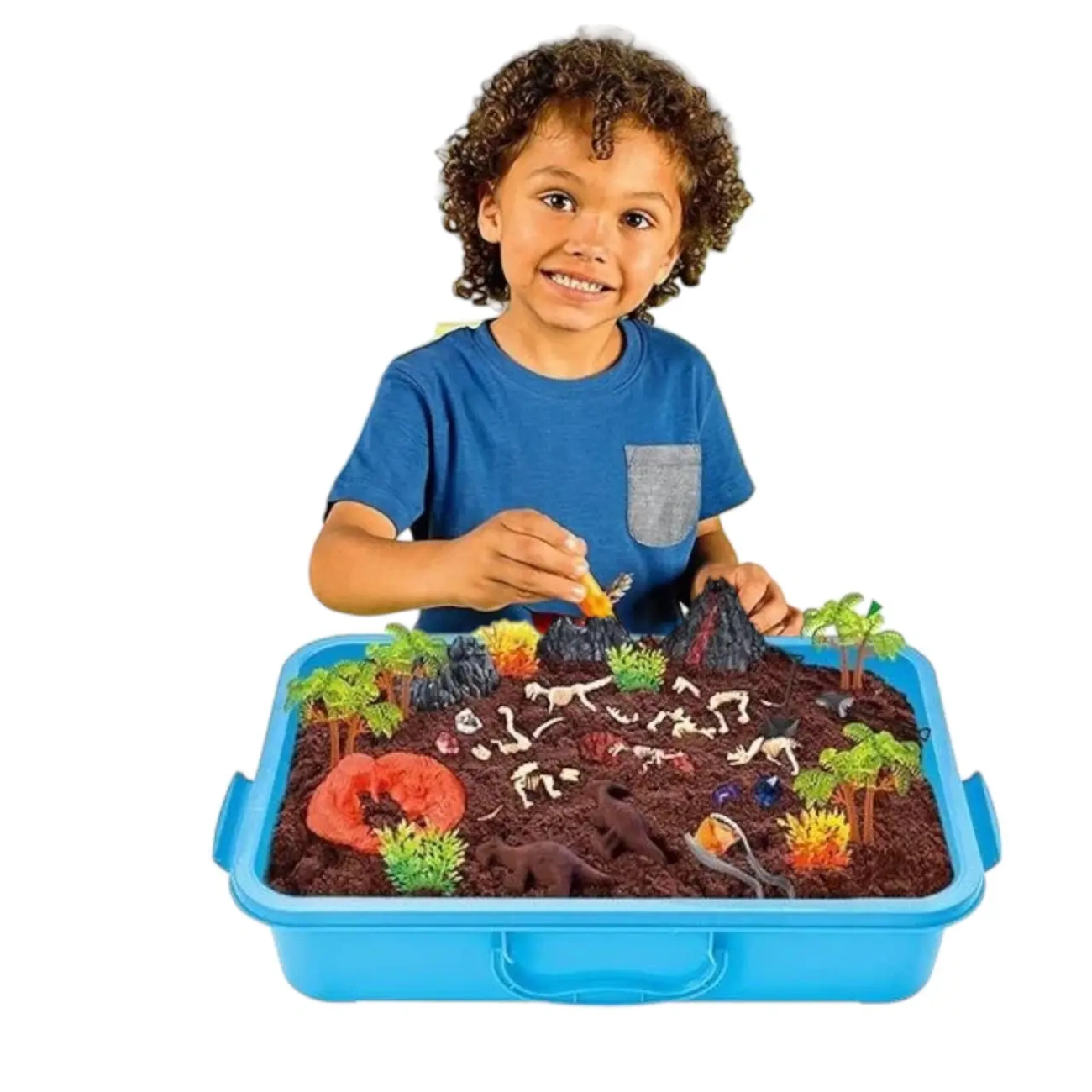 Кинетический песок 1200 г с формочками/инструментами и фигурками (29194979) - фото 3 Кинетический песок 1200 г с формочками/инструментами и фигурками (29194979) - фото 3