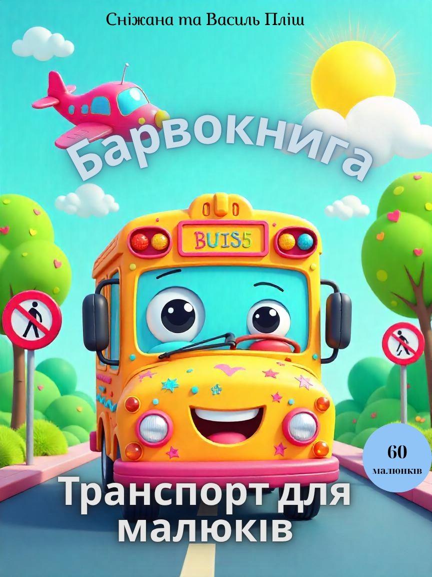 Барвокнига "Транспорт для малюків"