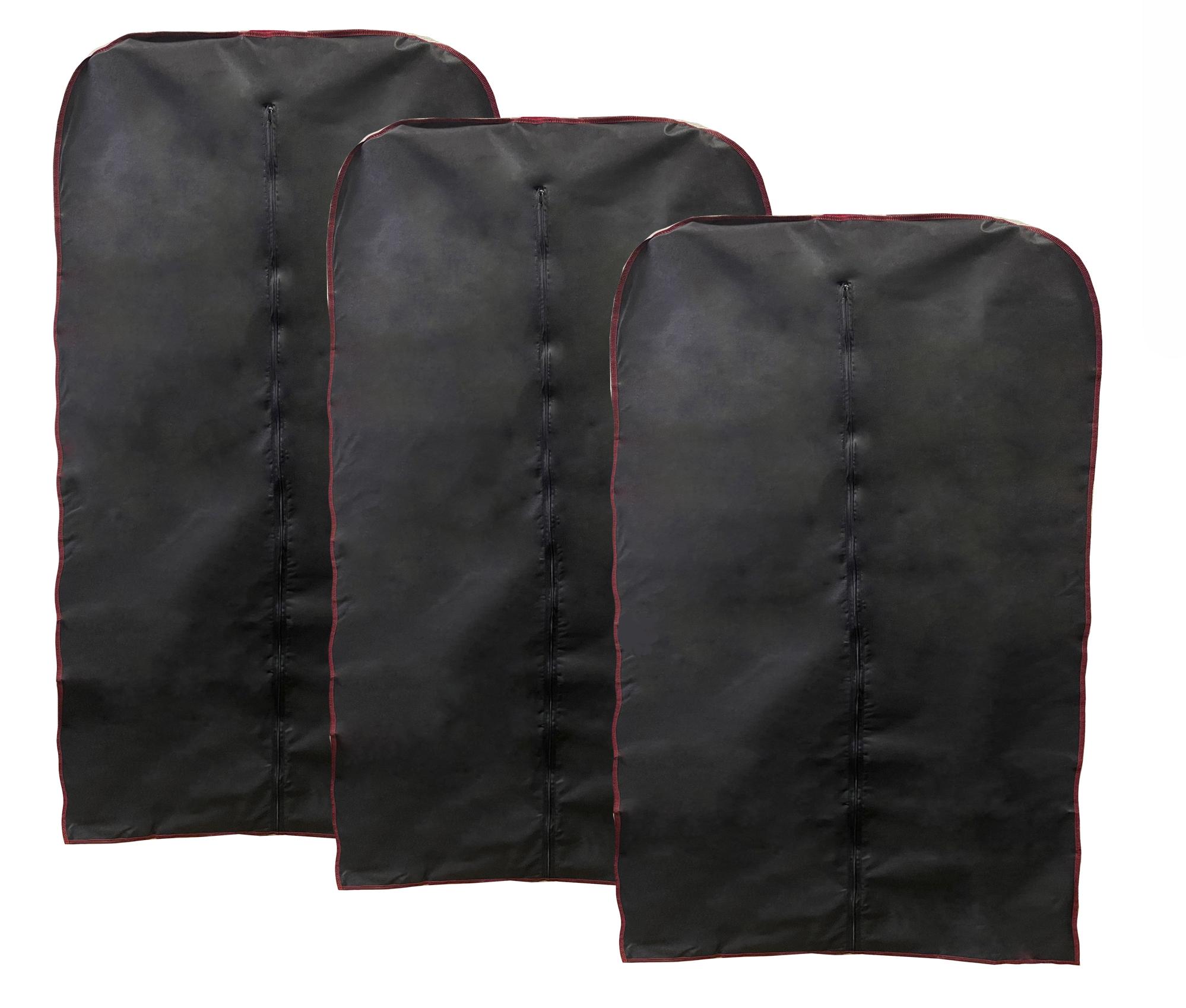 Набор чехлов для одежды 3 шт. 60х90/60х140/60х160 см Черный (2860417)