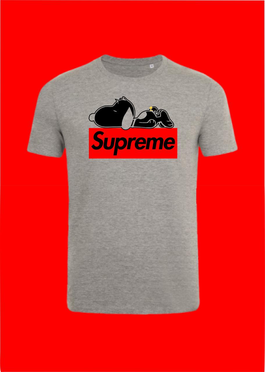 Футболка YOUstyle "Supreme" 0983 S Gray (14336321)