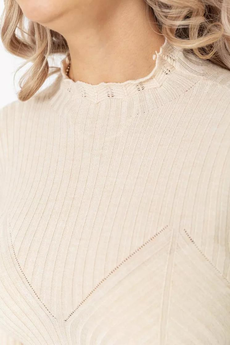 Гольф жіночий S-L Молочний (188826) - фото 4 Гольф жіночий S-L Молочний (188826) - фото 4