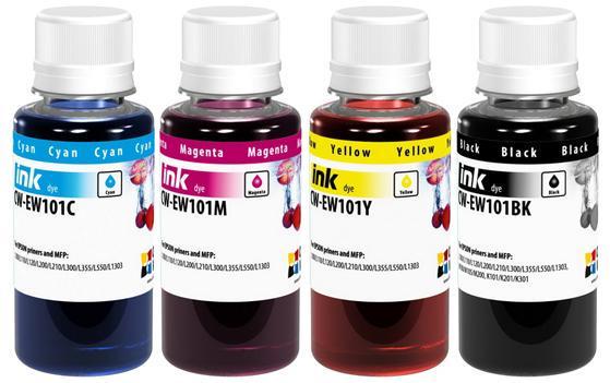 Краска для принтера комплект ColorWay для Epson L100/200 Color 100 мл (29071313)