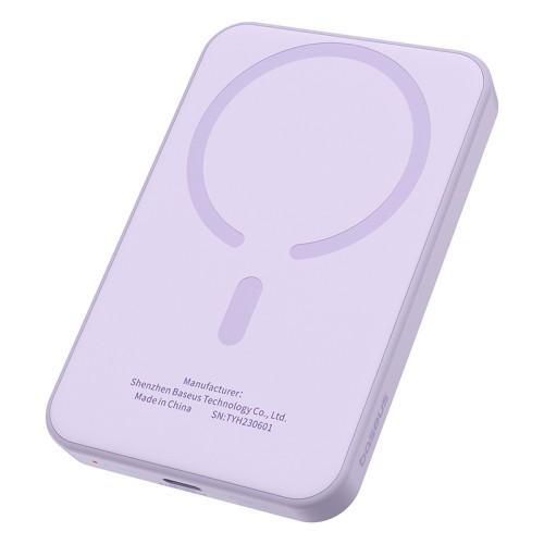 Повербанк BASEUS MagSafe Magnetic Mini 5000 mAh 20/15W Фиолетовый (31487706)