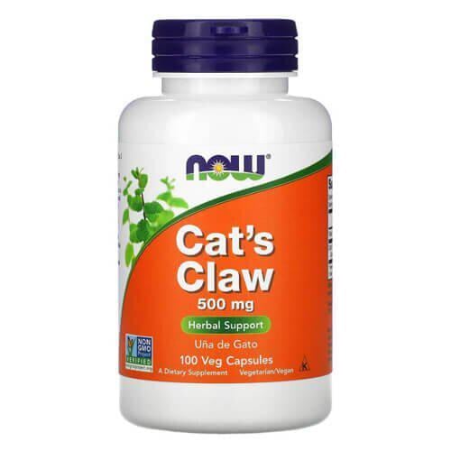 Кошачий коготь NOW Cat's Claw 500 мг 100 Veg Capsules (NOW-04618)