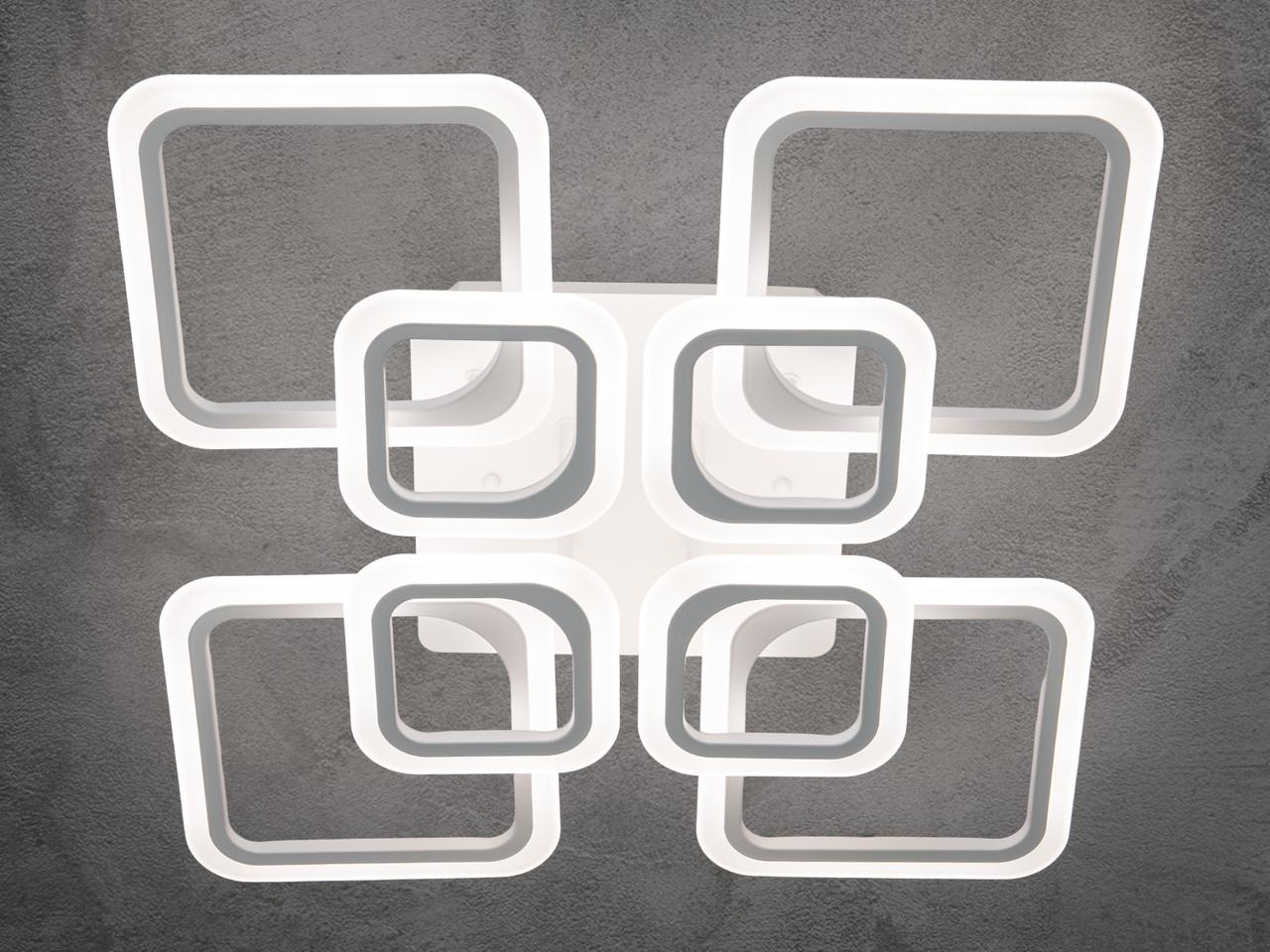 Люстра LED в спальню с пультом A8060-4+4WHDIM-LS 110W на 14 м2 Белый (2403844143) - фото 3 Люстра LED в спальню с пультом A8060-4+4WHDIM-LS 110W на 14 м2 Белый (2403844143) - фото 3