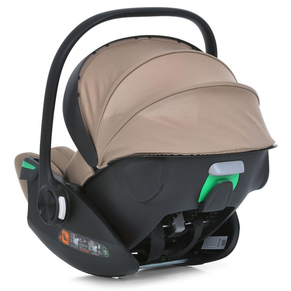 Автокрісло від народження El Camino i-FLOW ME 1198 i-SIZE R129 до 87 см 40-87 см Beige (2762113231) - фото 3