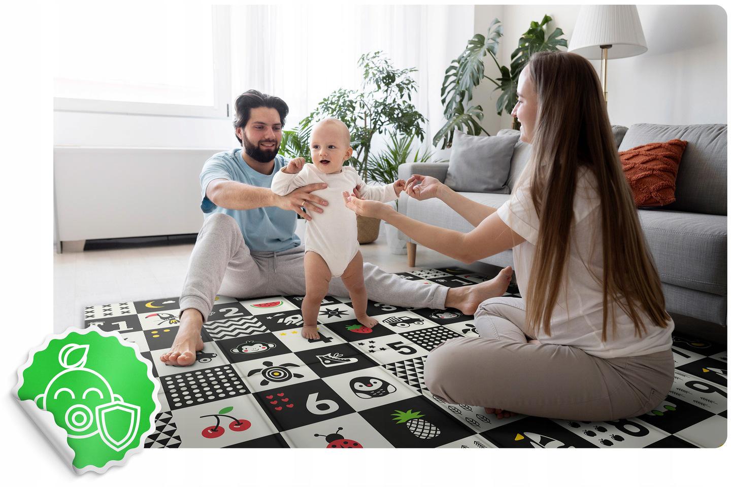 Термоковрик детский Nukido NK-340 двухсторонний складной 200х180х1 см (15343909) - фото 6