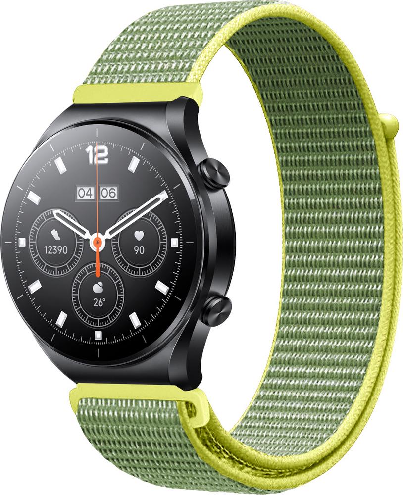 Ремешок нейлоновый Sport Loop для Xiaomi Watch S1 Acttive Gray/Yellow (28993-63)
