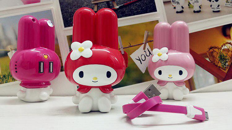 Зарядка портативная Hello Kitty подарочная 10000 mAh Розовый - фото 10