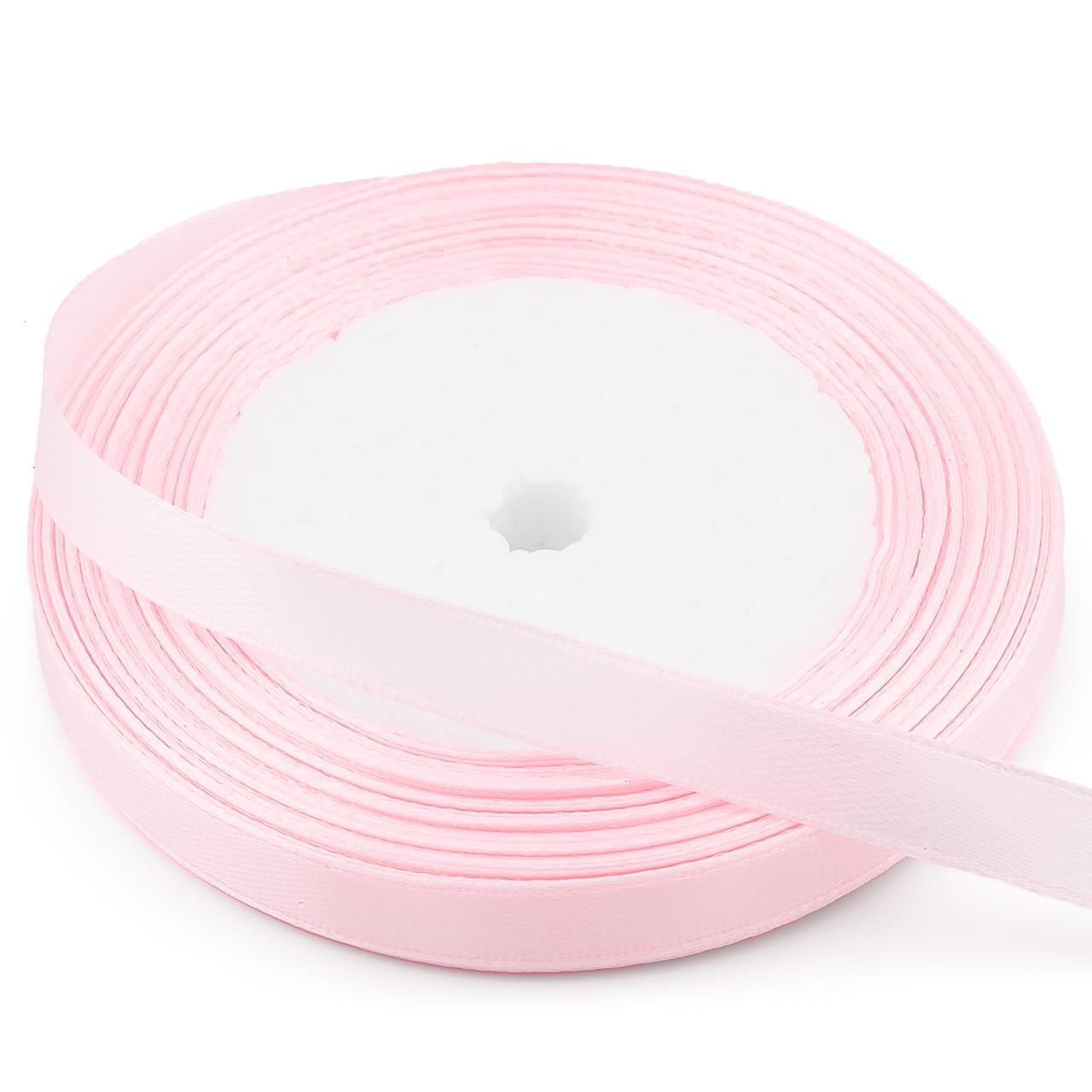 Лента атласная 1 см 1 рулон 23 м Светло-розовый (ЛТ0010а09)