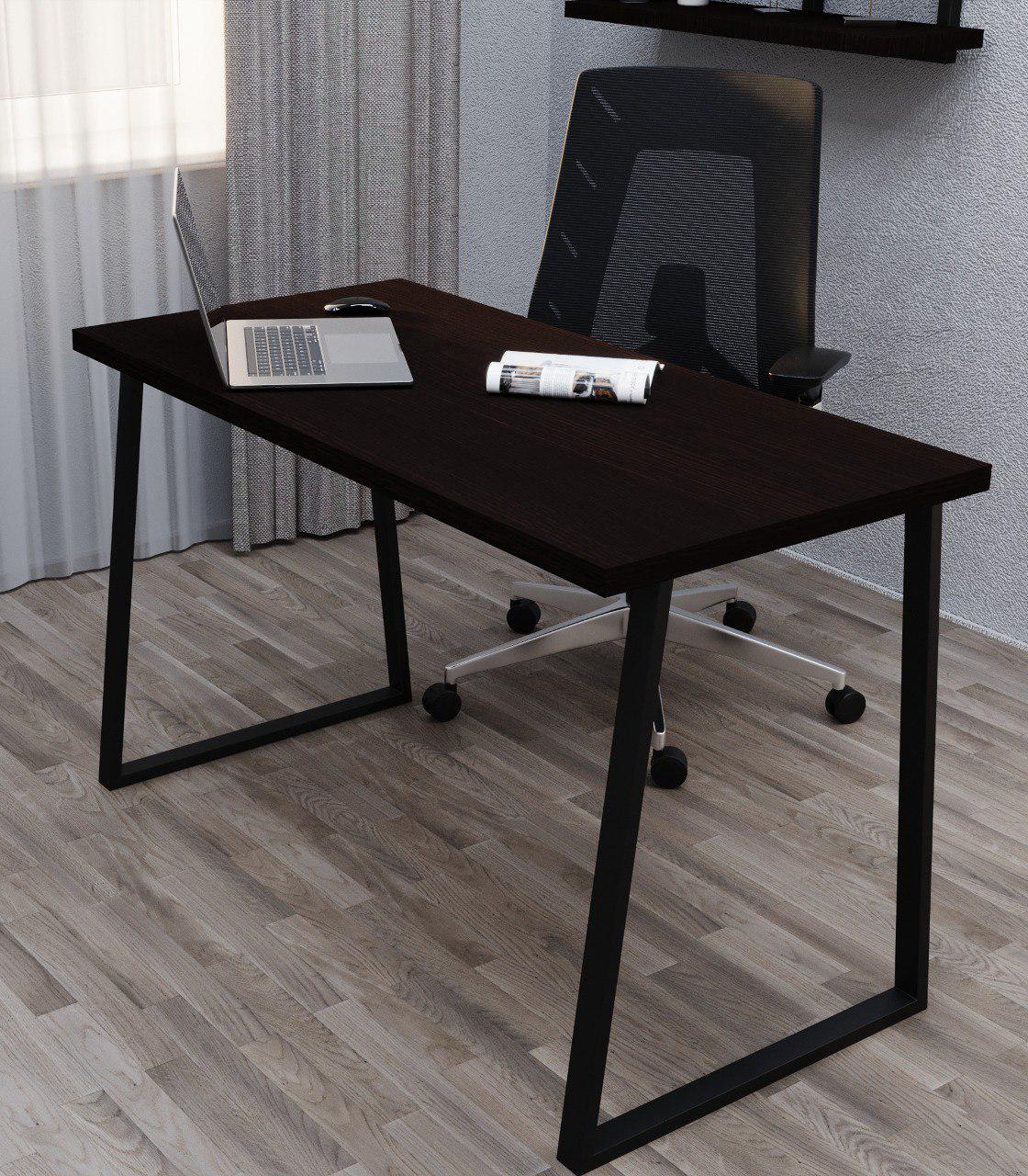 Стіл письмовий Loft Серія 4 металевий профіль 60х30 мм 1400х700х32 мм Чорний (22360574)