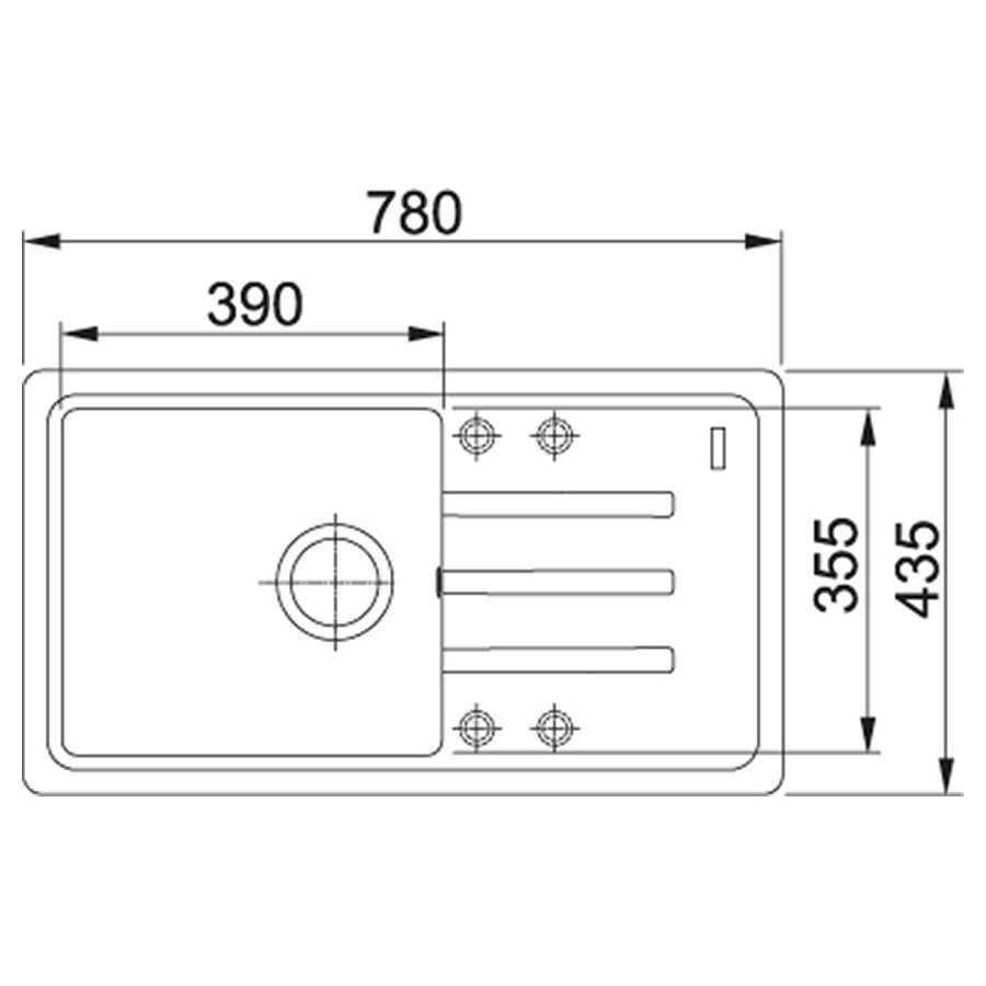 Мойка для кухни Adamant Slim Long (light grey-09) 78х43,5х20 см - фото 2