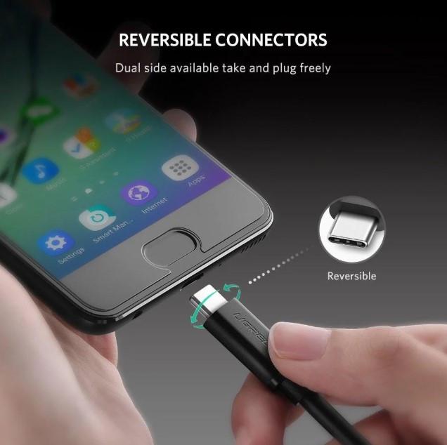 Кабель зарядный Ugreen USB 2,0 Type-C to Type-C PD QC 4,0 0,5 м Black (US286) - фото 6