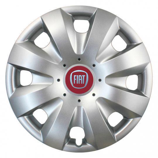 Автомобільні ковпаки SKS 321 R15 з логотипом Fiat 4 шт. Сріблястий