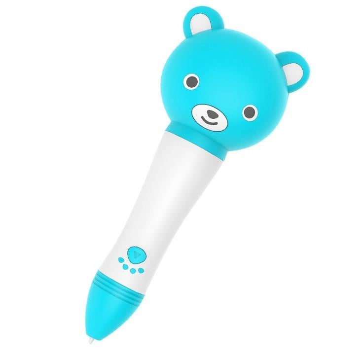 Низкотемпературная 3D-ручка SUNROZ S7 Bear Pen 3D с набором пластика Голубой (SUN3406)