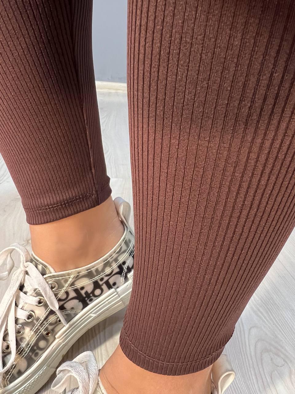 Лосины женские LADY HUREM 2247 рубчик широкий утягивающий пояс S Коричневый (1530) - фото 7 Лосины женские LADY HUREM 2247 рубчик широкий утягивающий пояс S Коричневый (1530) - фото 7