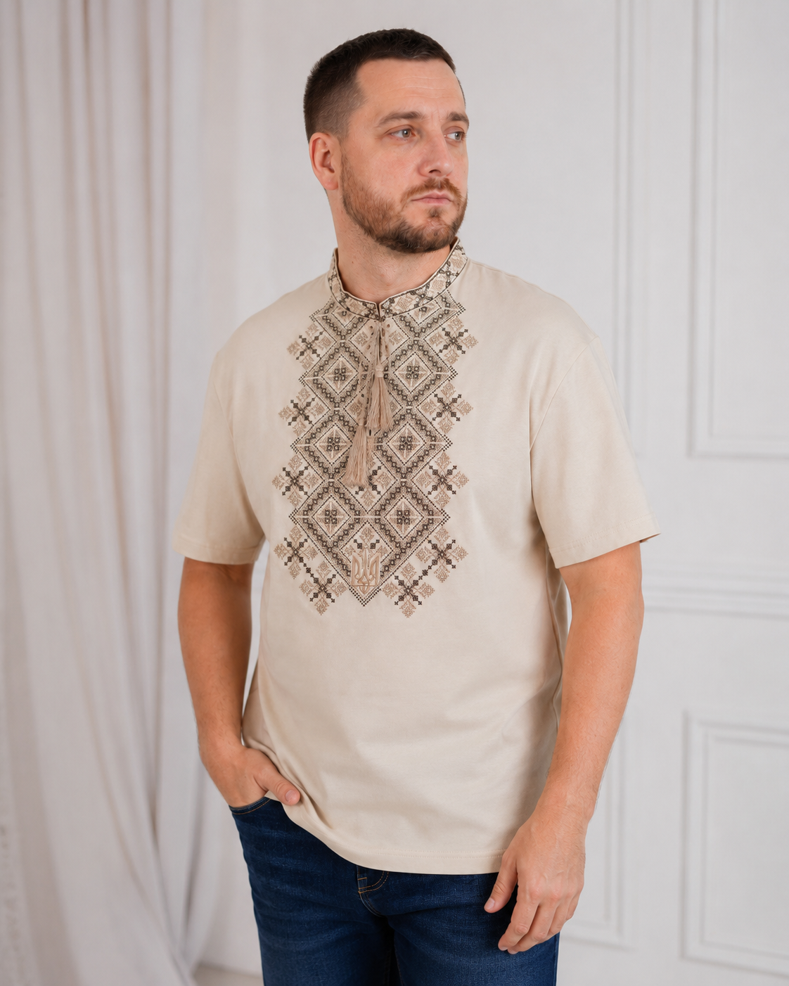 Футболка-вишиванка чоловіча XRmaster Стихія трикотажна XL Таш (0002513-XL)