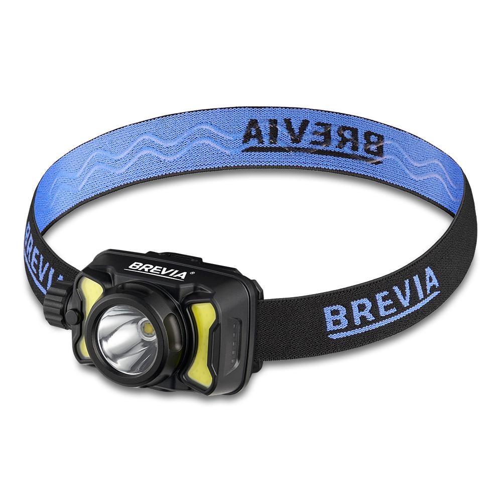 Фонарь налобный Brevia 550Lm 3W CREE XPG+COB 1200 mAh 3xAAA Белый/Красный (14450ERBX1)