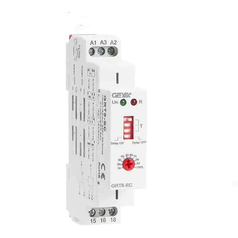 Реле затримки часу GEYA GRT8-EC 230V 10A для увімкнення або вимкнення (2282349194)