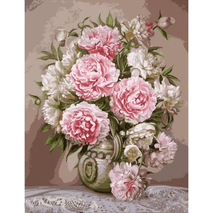 Картина по номерам Идейка "Аромат пионов" 40х50 см (KH2065)