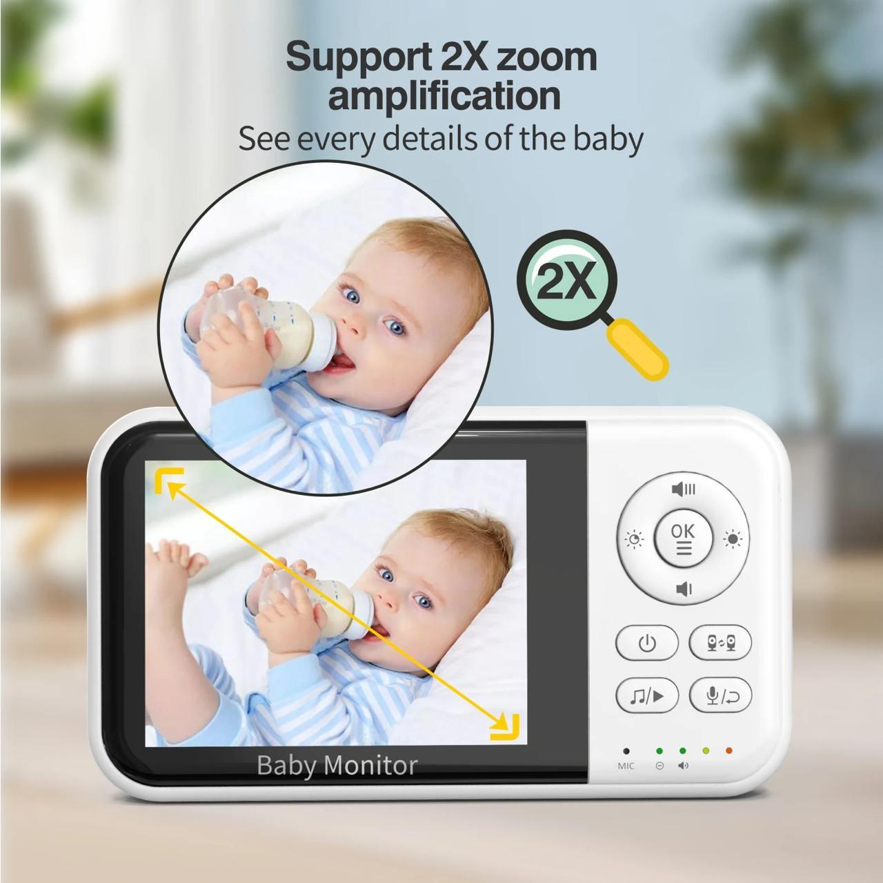 Відеоняня Baby Monitor MC632A з нічним баченням та двостороннім аудіо (26389527) - фото 6 Відеоняня Baby Monitor MC632A з нічним баченням та двостороннім аудіо (26389527) - фото 6
