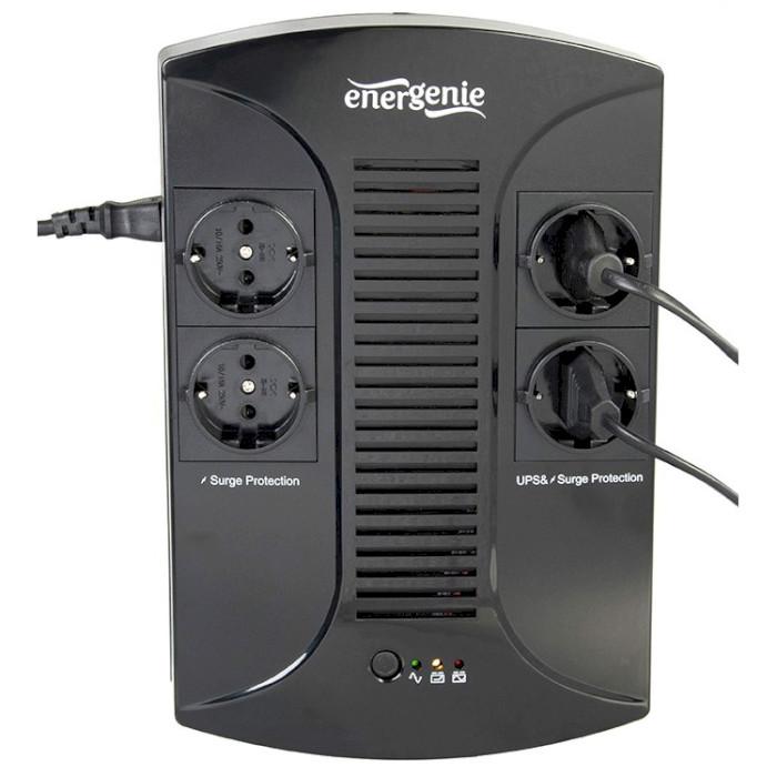 Джерело безперебійного живлення EnerGenie EG-UPS-002 850A AVR Black - фото 2