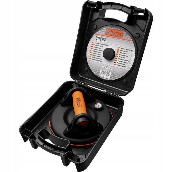 Присоска для стекла вакуумная Richmann присоска с манометром 200 мм до 120 кг (C0494)