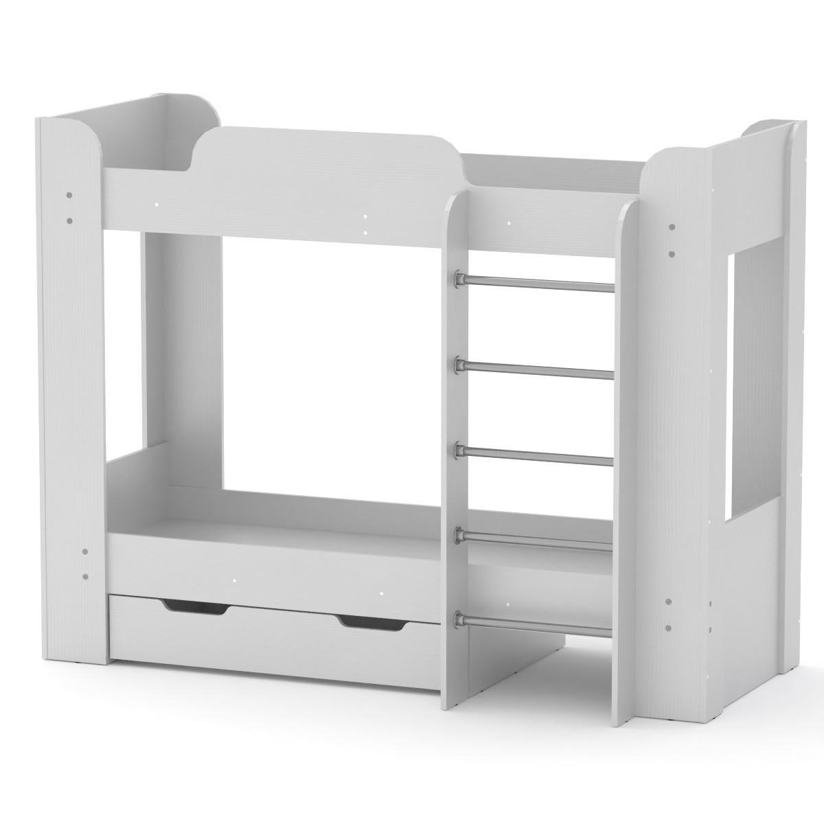 Кровать двухярусная Компанит Твикс-2 70x190 см Нимфея альба (26890292) - фото 1 Кровать двухярусная Компанит Твикс-2 70x190 см Нимфея альба (26890292) - фото 1