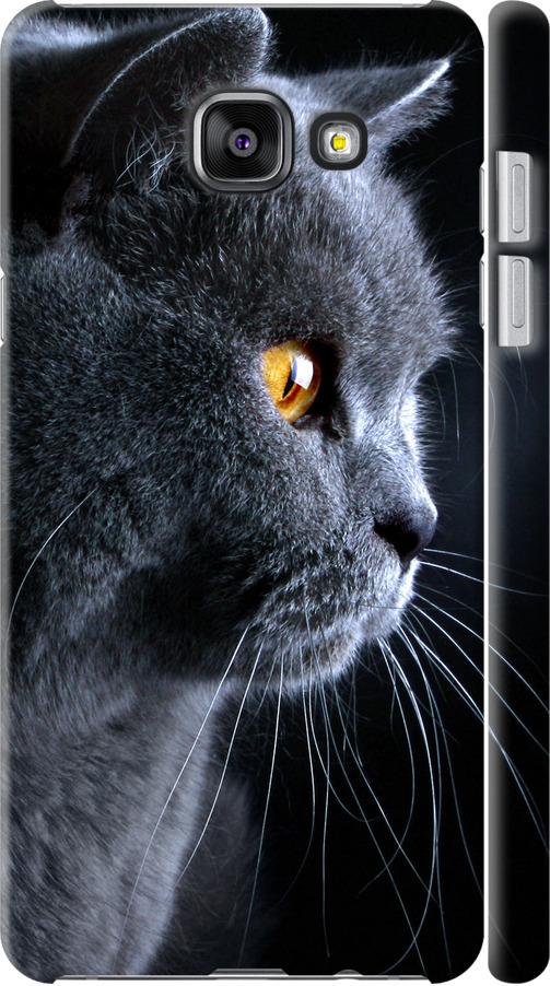 Чехол на Samsung Galaxy A7 (2016) A710F Красивый кот (3038c-121-42517)