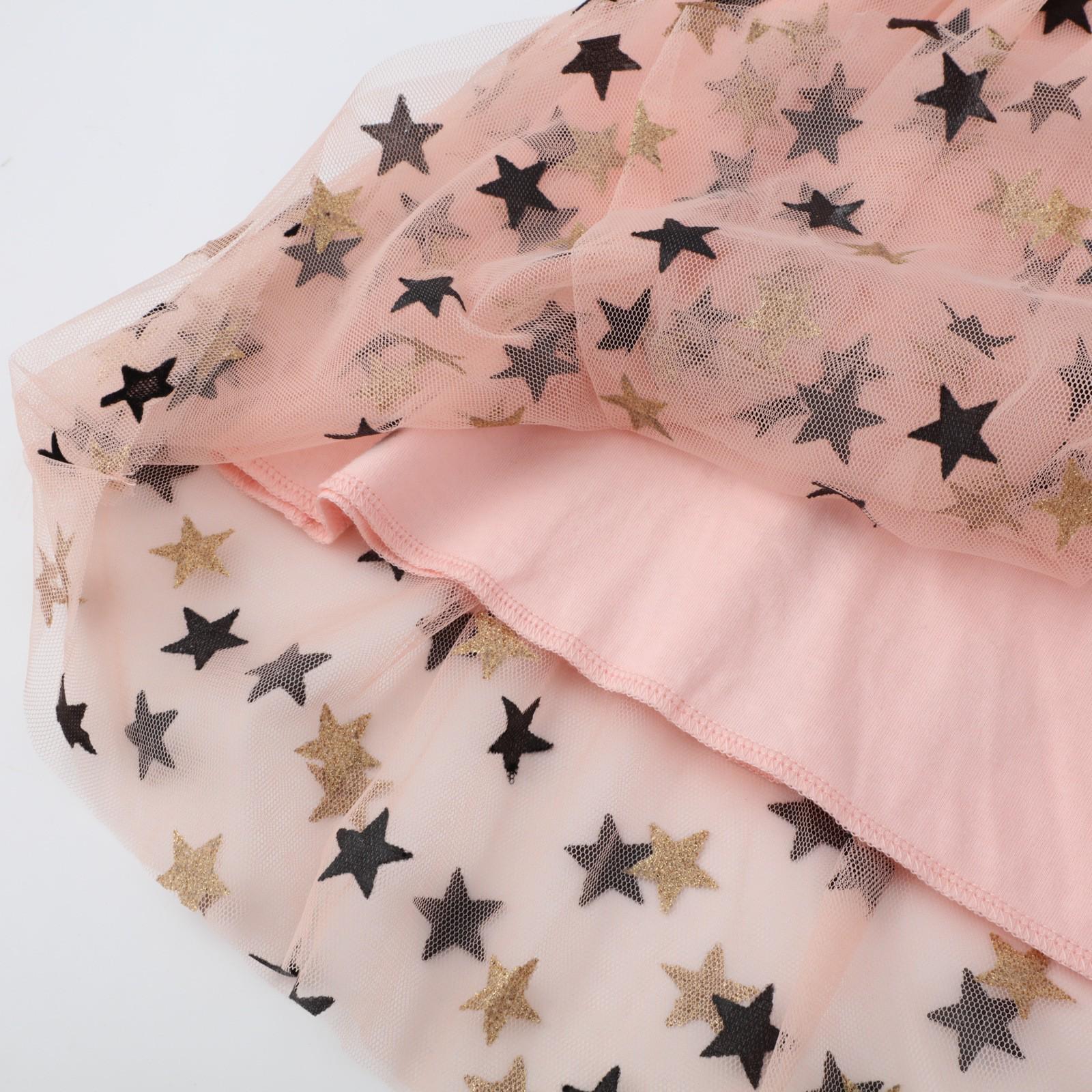 Платье детское с бабочкой 98 см Пудровый (23992019) - фото 5 Платье детское с бабочкой 98 см Пудровый (23992019) - фото 5