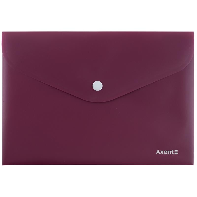 Папка на кнопке Axent Earth colors А5 Бордовый (1522-31-A)