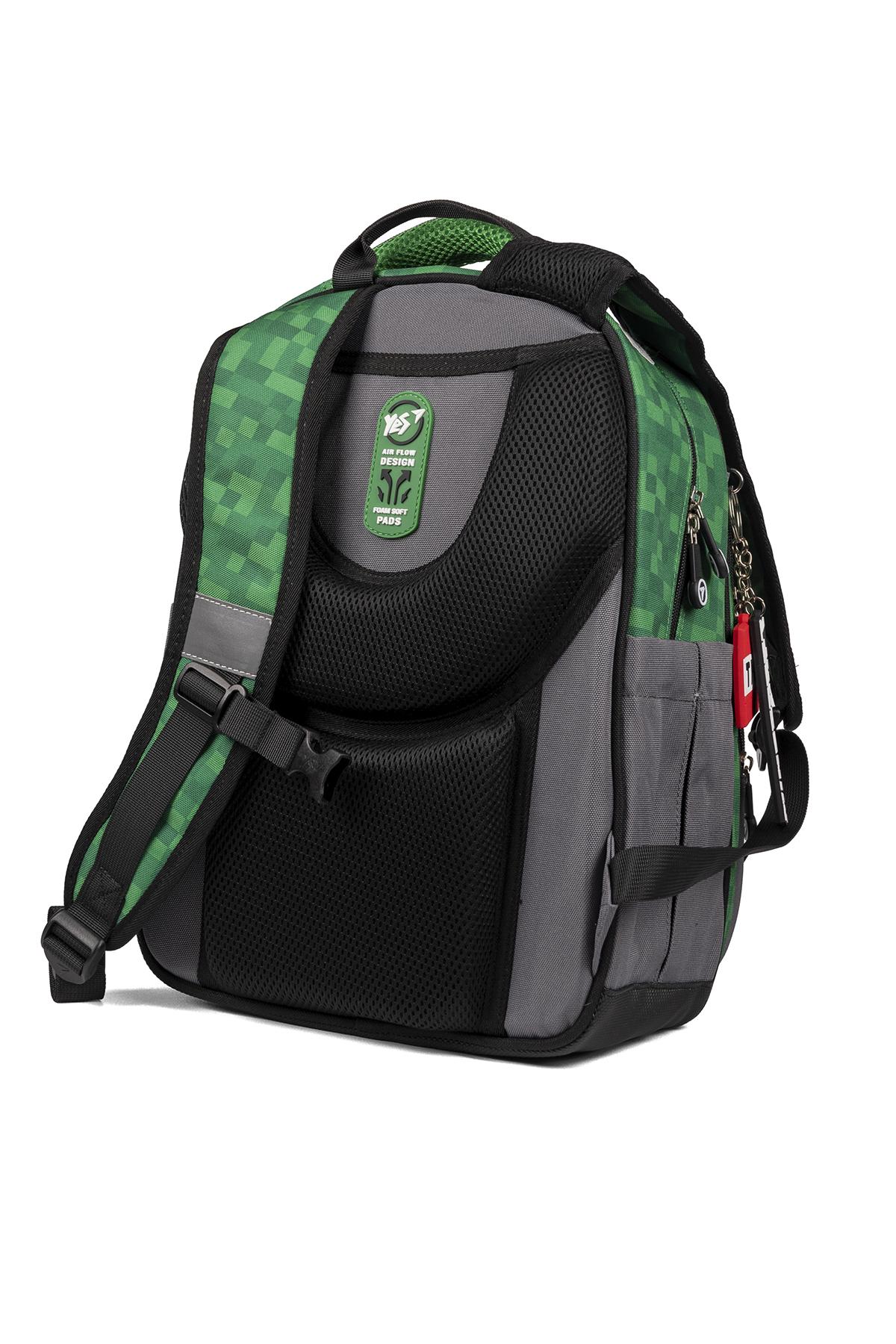 Полукаркасный рюкзак YES Minecraft YES 559751 (SKT001003322) - фото 4 Полукаркасный рюкзак YES Minecraft YES 559751 (SKT001003322) - фото 4