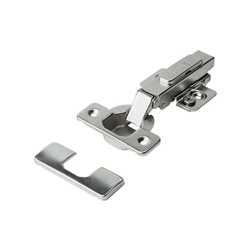 Петля меблева Muller Profi Line накладна 105° Clip-On без пружини 3D D 35 мм Нікель (MP0888)