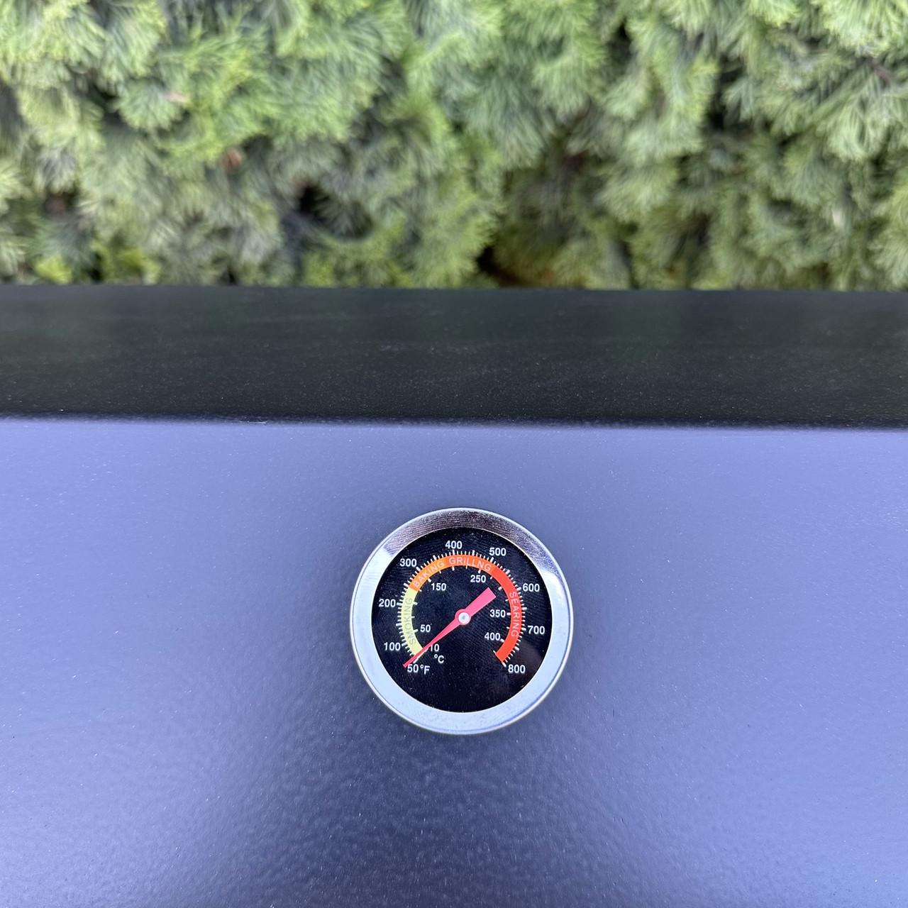 Мангал-барбекю Metalzavod Гефест на 12 шампурів 3 мм на дровниці 132,5х36,5х106,5 см (MBD12-3) - фото 7